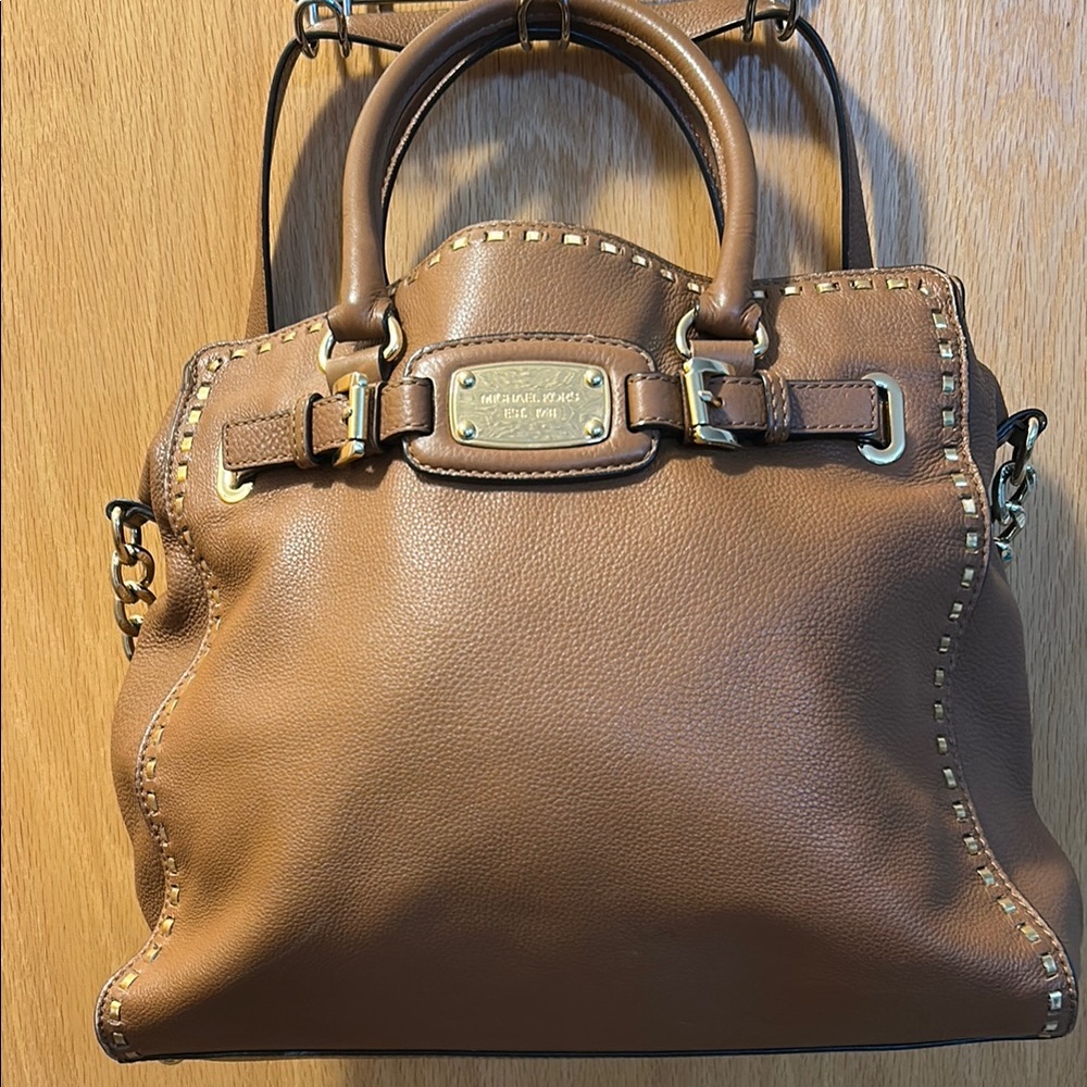 Michael Kors brown Leather Satchel